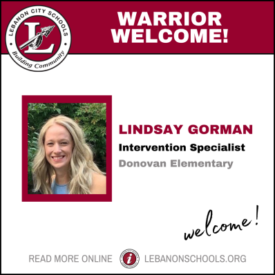 Lindsay Gorman, Intervention Specialist, Donovan Elementary